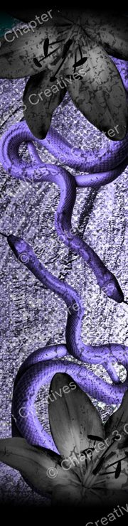 Sprayed edge art in purple